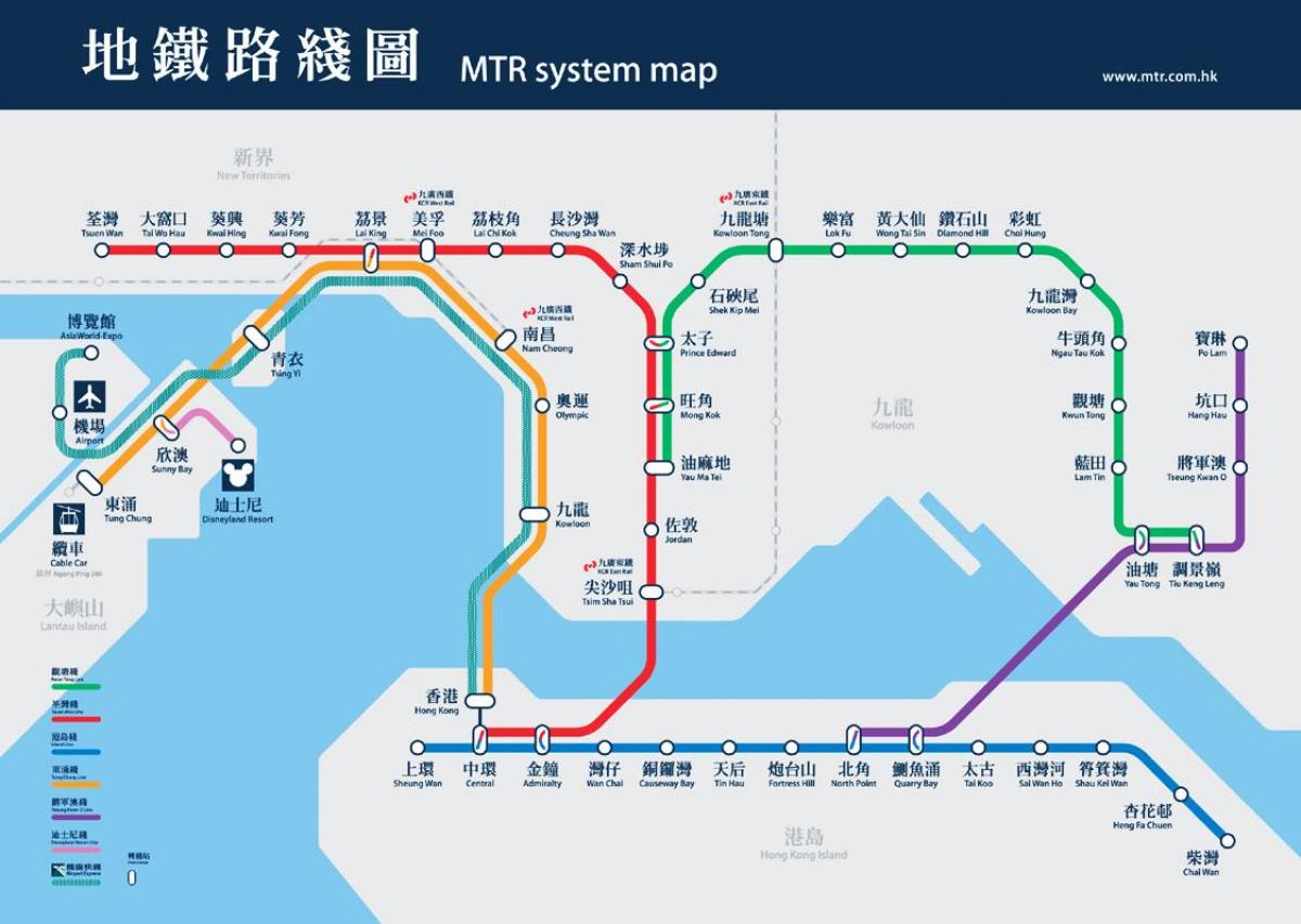 stanice metra causeway bay mapě