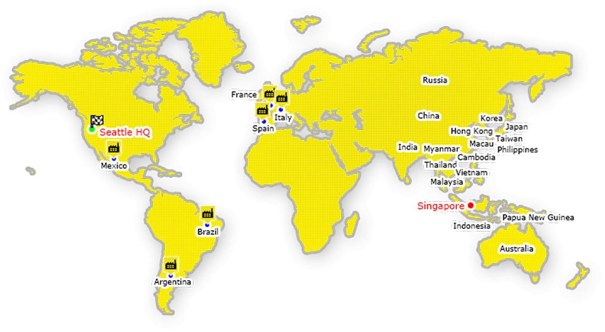 Hong Kong na mapě světa