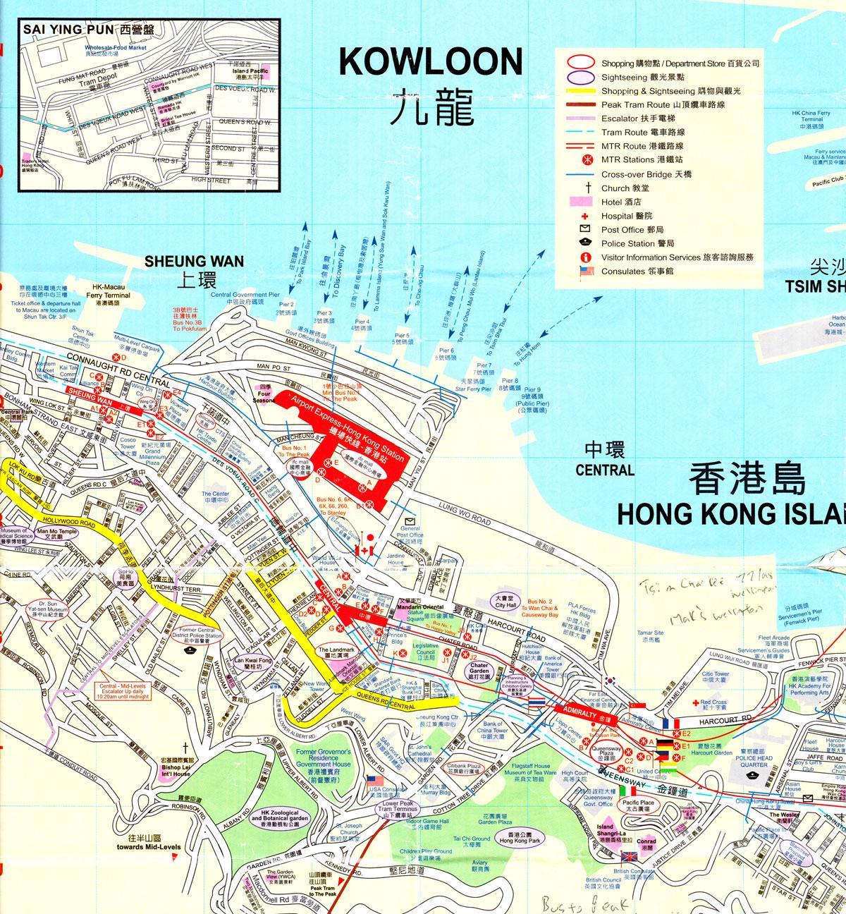přístav Hong Kong mapa