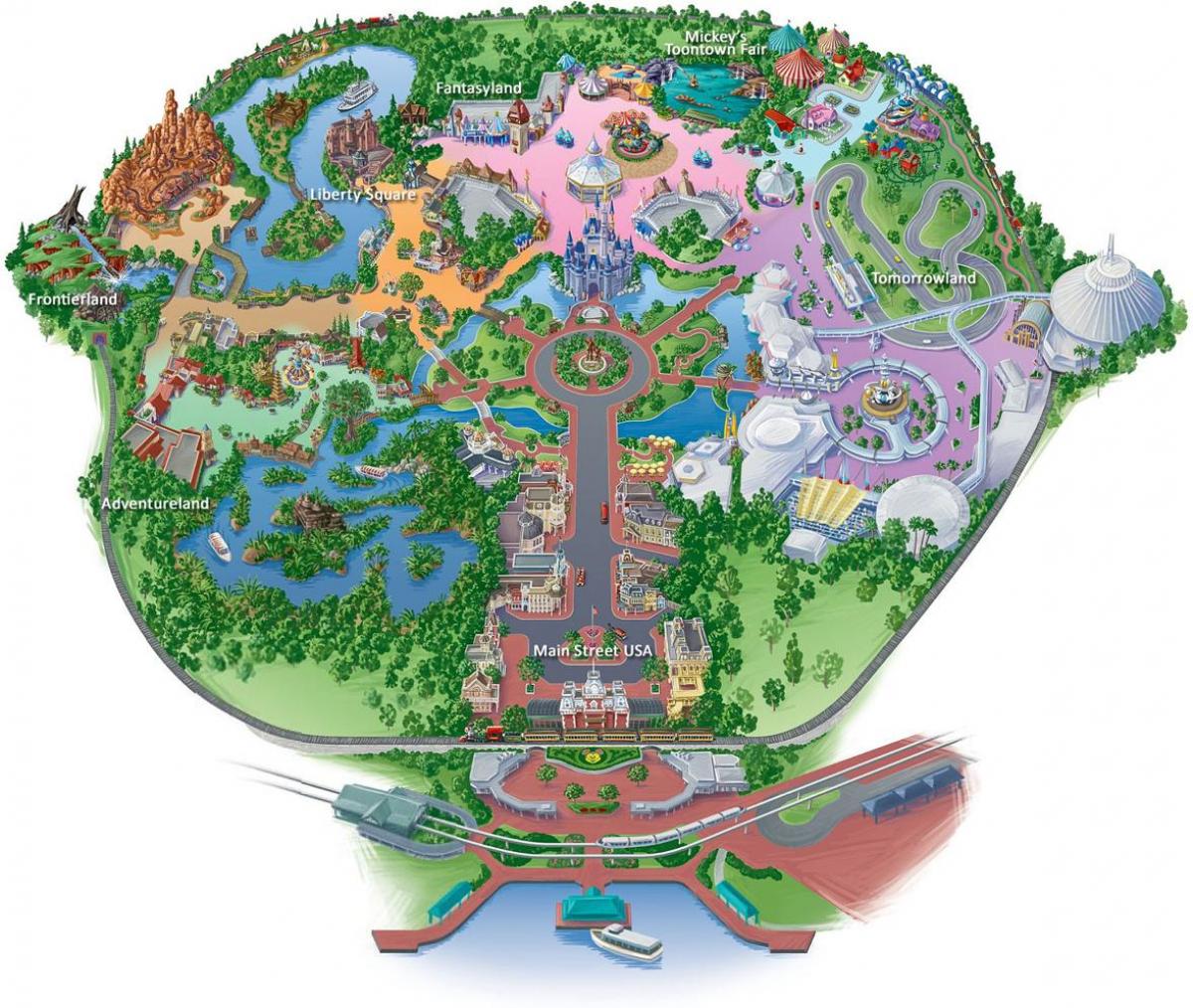 Disneyland v hong kongu mapě