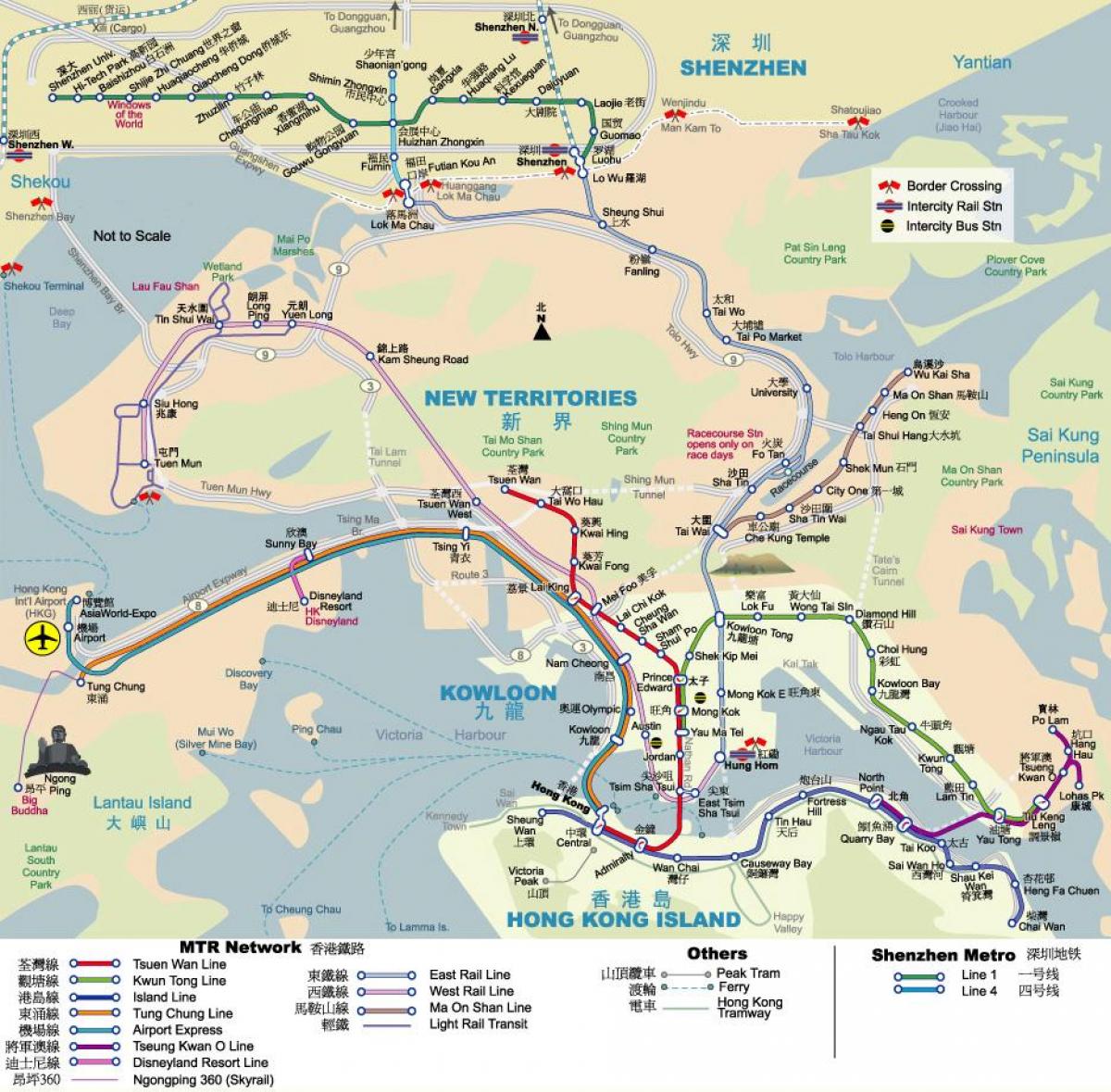 Kowloon tong stanice MTR mapa