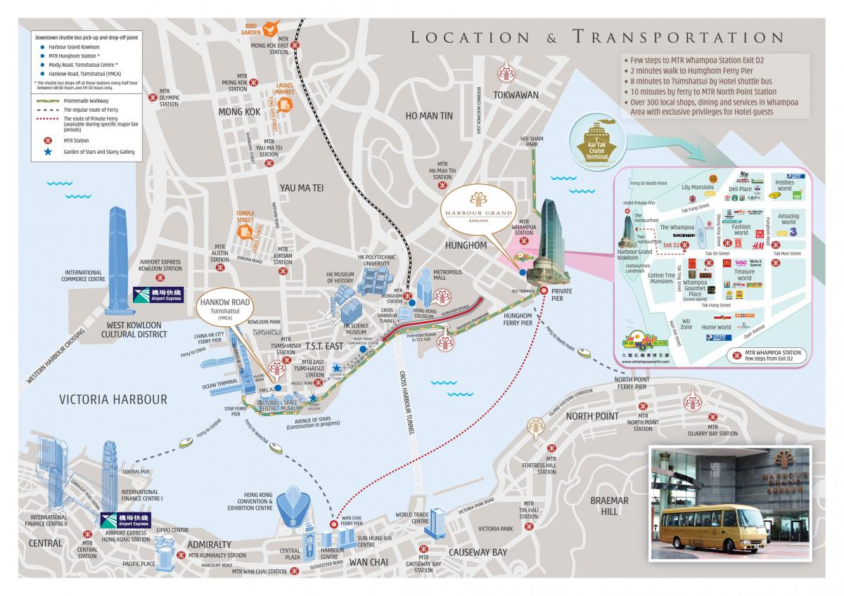 MTR Quarry Bay station mapě