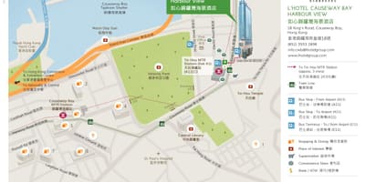 Hong Kong causeway bay mapě