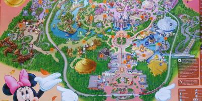 Hong Kong Disney mapě