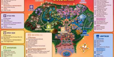 HK Disneyland mapě