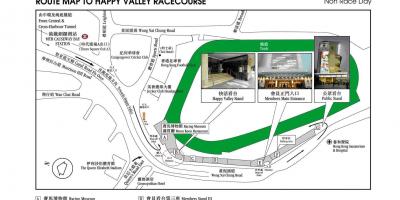 Mapa Happy Valley, Hong Kong