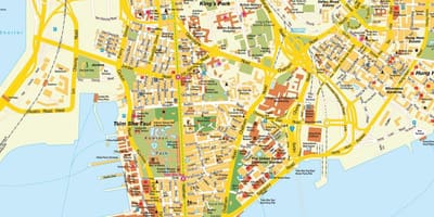Hong Kong mapa města