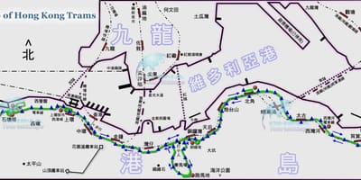 Tramvaj Hong Kong mapa