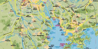 Silniční mapa Hong Kong