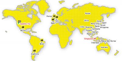 Hong Kong na mapě světa