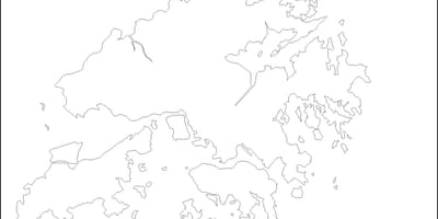 Hong Kong mapa obrys