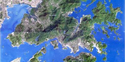 Satelitní mapa Hong Kong
