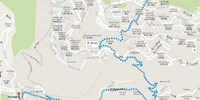 Hong Kong turistické stezky mapě
