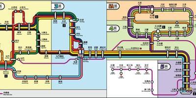 Mapa Hong Kong vozík