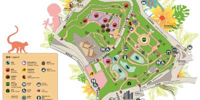 Mapa Hong Kong zoological and botanical gardens