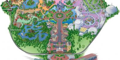 Disneyland v hong kongu mapě