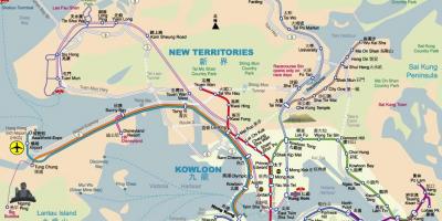 MTR Hongkong mapě