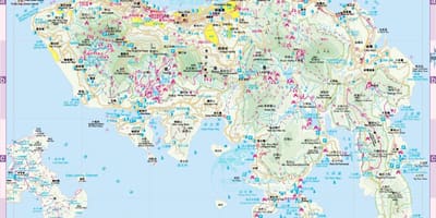 Hong Kong na mapě