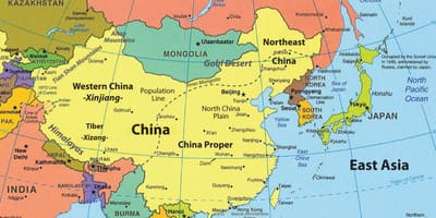 Mapa Hong Kong a okolí