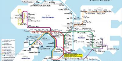Mapa hk MTR