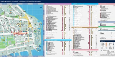 MTR TST nádraží mapě