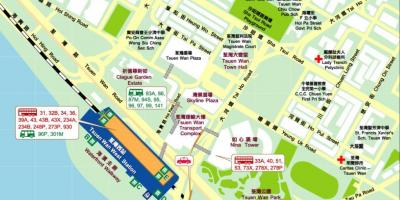 Tsuen Wan West station mapě
